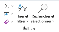 Groupe Edition de menu Accueil